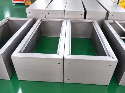 消防ホース収納箱 – 本体生産ラインの工程の流れ